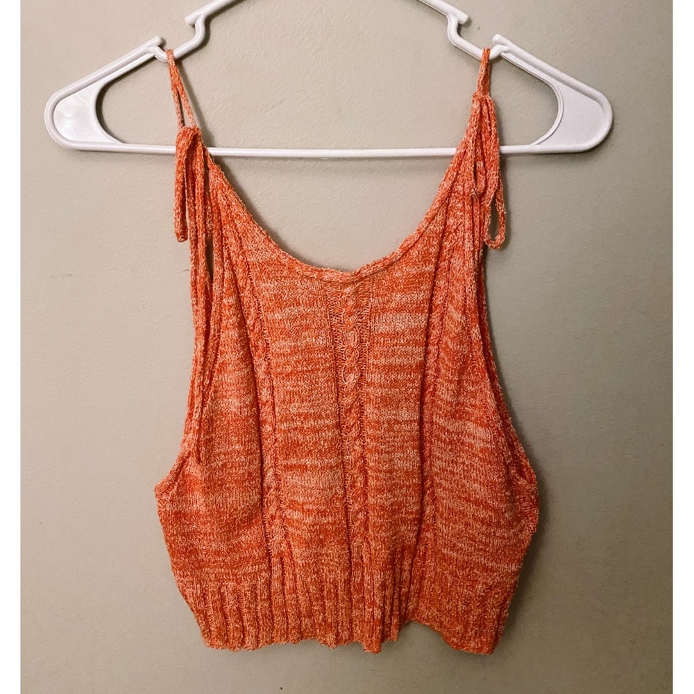 Free People Knit Tie Tank Top